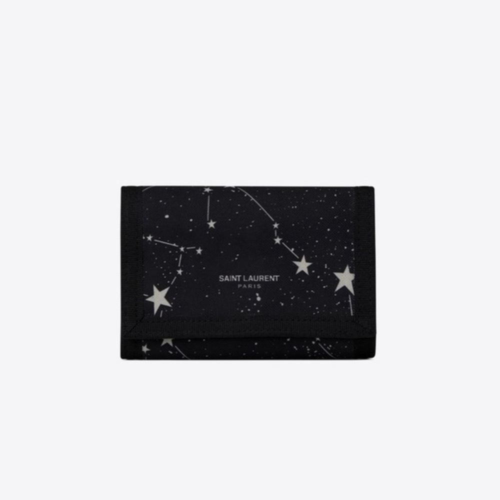 NWT / NIB Saint Laurent Black Constellation Print Wallet 🌌